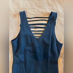 black Gianni bini dress